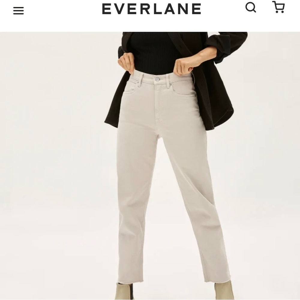 Everlane Way High Jean Flax